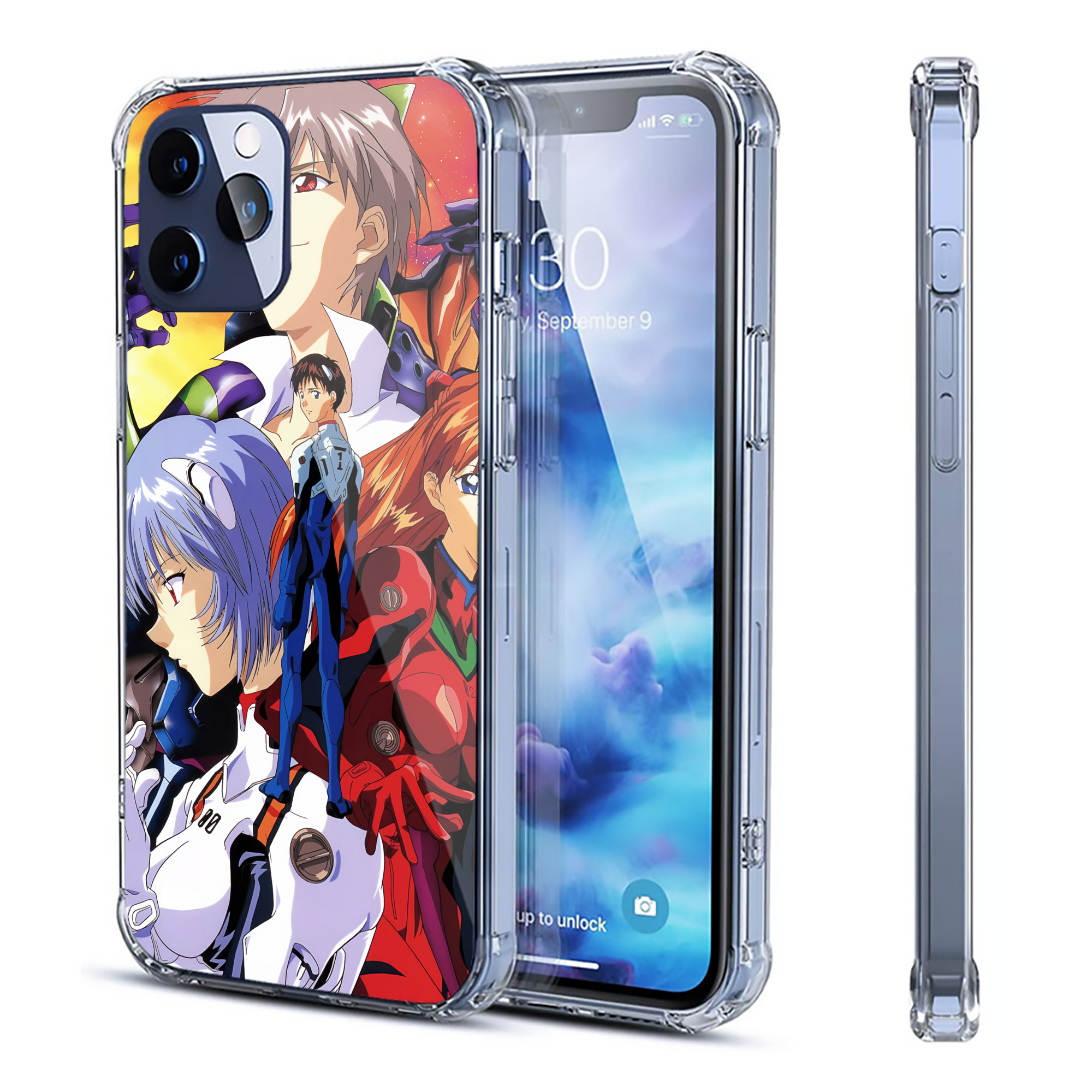 （画像用） EVA 新世紀エヴァンゲリオン 【iPhone 12シリーズ対応】透明スマホケース（クリアソフトケース）